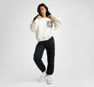 10026099-A02-286 Converse Leopard Crew Sweater