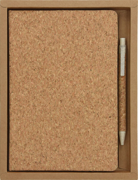 240310-EC Notes Eko Cork i kem. ol. od pluta u natur poklon kutiji 18,2x23,5x2,5cm
