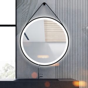 61-P-HC2011D-800-B Ogledalo PROSPEROUS FI 800, led tauch & frog free, ovjesno, crni okvir