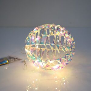 LMP1 LED lampice kugla 35L/20cm 3AA iris traka WW