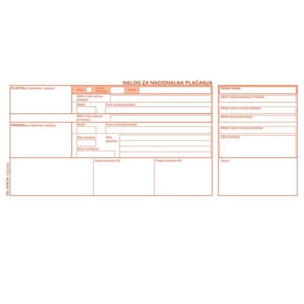 237174-EC Obrazac HUB 3A, OPTIMA, nalog za nac. pl. 3/1, A4,1+0 LASER 900/1
